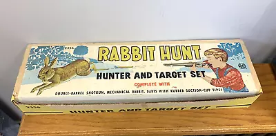 COMPLETE VINTAGE 1950s MARX RABBIT HUNT TARGET SET SHOOTING GAME W/BOX (69) • $125