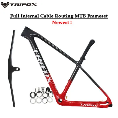 Carbon MTB Mountain Bike Frame Full Internal Cable 142 Disc Bicycle Frames 29er • $629.99