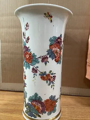 Lenox  Saxony  Porcelain 11” Floral Vase Smithsonian 1725 Meissen Repro Design • $21.37