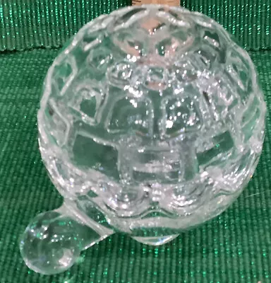 USA Anchor Hocking Turtle CLEAR Glass Lidded Trinket Box Candy Dish Covered • $14.99