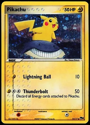 Pokemon Card - Pikachu - POP Series 5 HOLO Bleed 12/17 Error Back • $99.99