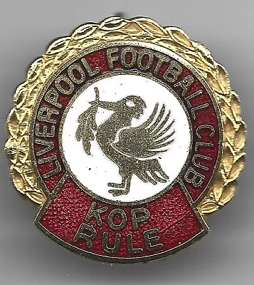 Vintage Liverpool Coffer 'Kop Rule' Enamel Football Badge • £9.99