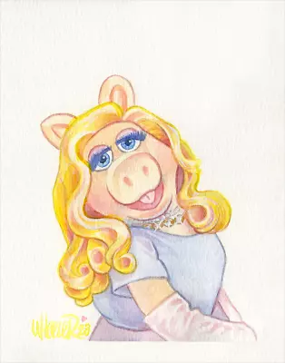 Miss Piggy Muppets 11x14 By Jeremy Wheeler Ltd Edition X/ Poster Print MINT Art • $65