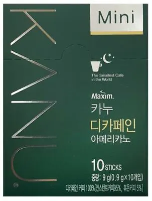 Korea Maxim KANU Mini Decaffeine Americano Instant Coffee 10/30/100 Sticks • $17.60