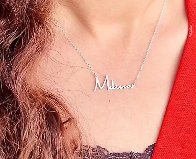 Personalised 925 Sterling Silver Name Necklace • £14.90