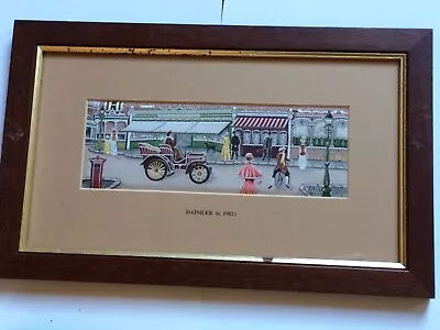 J.&J.Cash Ltd - Cashs Woven (Silk) Pictures - Street Scene - Daimler • £14