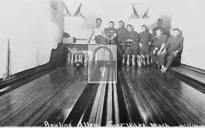 Bowling Alley Fort Ward Bainbridge Island Washington WA Reprint Postcard • $9.99