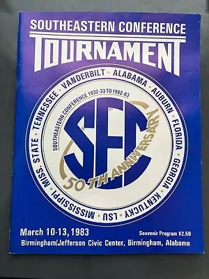 1983 SEC BASKETBALL TOURN. PROGRAM AUBURN V. ALABAMA CHARLES BARKLEY NBA PLAYERS • $24.95