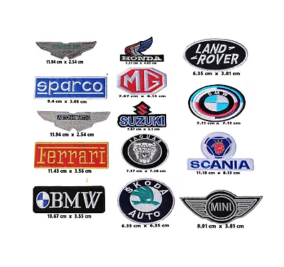 Car Brand Motor Sports Automobile Driving Patch Embroidered Patches For Clothes • £2.99