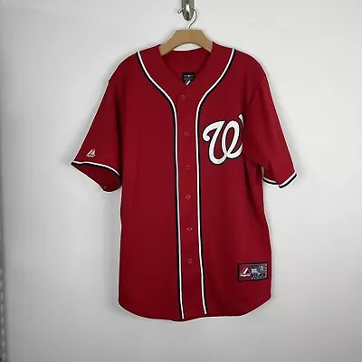 Jayson Werth #28 Jersey Majestic Official MLB Washington Nationals Size Large • $75