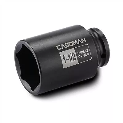 CASOMAN 6-Point 1/2-Inch Drive Deep Impact Socket- 1-1/2  SAE CR-MO 1/2-inch ... • $20.86