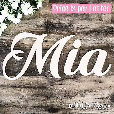 WOODEN LETTERS 15cm HIGH Create Personalised Custom Cut Names & Words Home Decor • $2.30