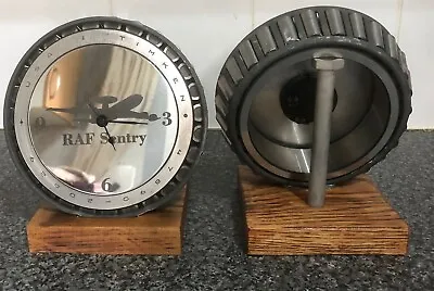 RAF Sentry Wheel Bearing Clock Man Cave Unique • £100