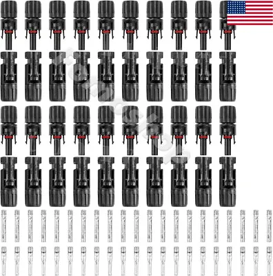 80PCS Solar Cable Connectors 4mm-6mm 30Amp Waterproof Solar Panel Wire Joiners • $25.99