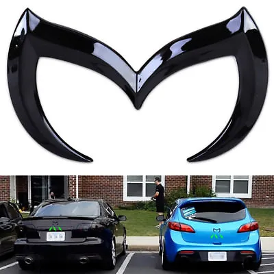 Car 3D Metal Black Bat Batman Front Rear M Emblem Logo Badge Decal For Mazda • £8.96