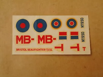 Airfix   Decals  Bristol Beaufighter    Vintage  1960s • £4.50
