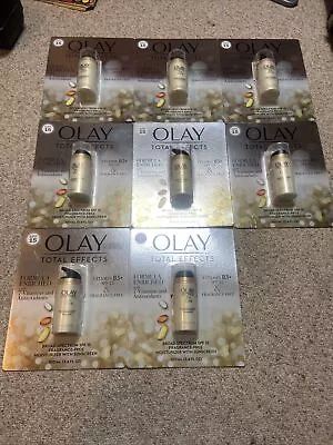 Lot Of 8 OLAY Total Effects 7-in-1 Moisturizer Sunscreen SPF 15 Fragrance Free • $165.50