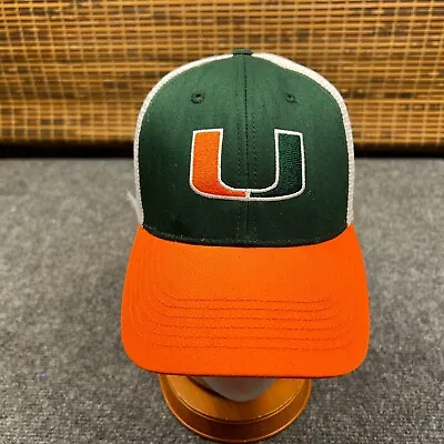 Captivating Headgear University Of Miami Hurricanes Snapback Cap Adult Logo Hat • $7