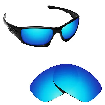 Hawkry Polarized Replacement Lenses For-Oakley Ten Sunglass Ice Blue Mirror • £9.58