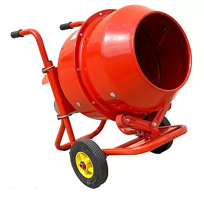 Low Wheel Barrow 4 Cubic Ft. Cement Mixer Stucco Mortar Concrete 1/2HP 120Volt • $429.99