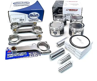 For Honda B16 B16a B16a2 B16a3 Eagle Connecting Rods Wiseco Pistons 81.5mm 11.0 • $1205.30