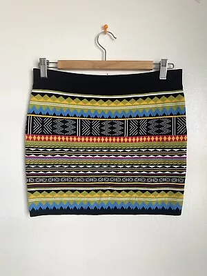 Forever 21 Knit Ethnic Tribal Mini Skirt Size L • $14.99