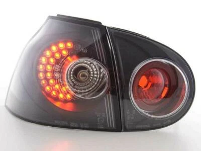 $389.50 • Buy Vw Golf Mk5 Mk 5 Black Led Tail Lights Lamps 2003-2008