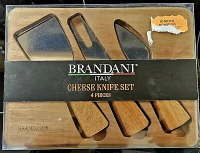 Brandani Cheese Knife Set Italian Style Very Solid Acacia Wood Cutting Board  • £10.75