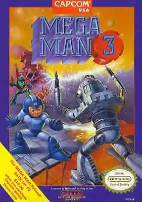 Nintendo Classic Art - Mega Man 3 Video Game Cover Poster 11x15 • $14.99