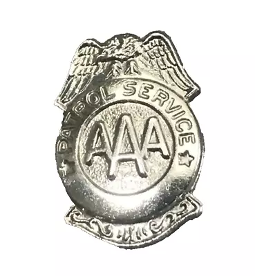 AAA Patrol Service Award Vintage Small Lapel Hat Jacket Vest Backpack Bag Pin • $5.81