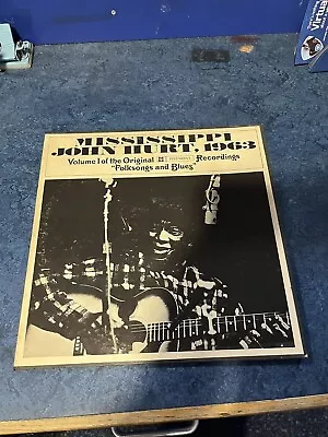 Mississippi John Hurt:  1963 Folksongs And Blues Volume 1 Piedmont Blues Ex • $29.04