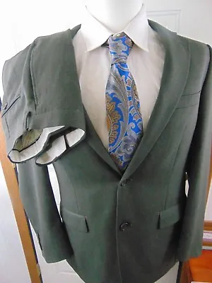 (40R) Lauren Ralph Lauren Gray Wool 2 Piece Suit Pants 35X27.5 EXC • $36.57