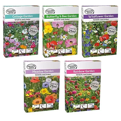 Wild Flower Seeds | Butterfly & Bee Attracting Flower Seeds | 25m2 Coverage • £9.99