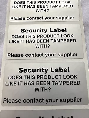 Tamper Proof Security Lab If Removed Label Warranty Void Stickers Security Seal • £4.75