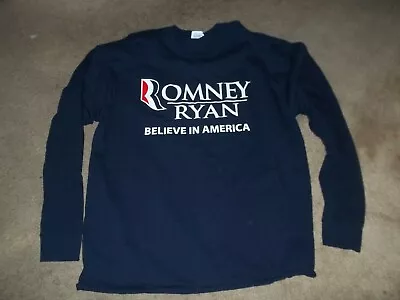 Mitt Romney Mens T Shirt XL Navy Long Sleeve • $19.99