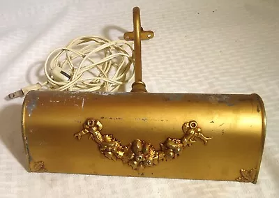 Vintage Metal Headboard Reading Lamp Dual Socket Ornate Design • $20