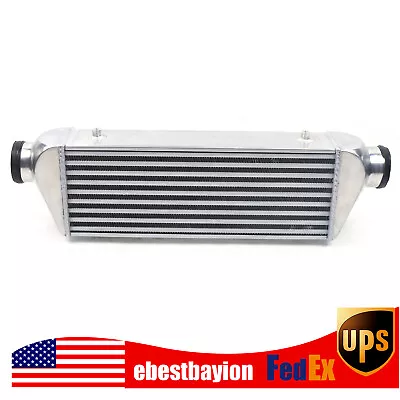 27 X7 X4  FMIC Universal Aluminum Turbo Intercooler 3'' Inlet / Outlet Tube Fin • $90.25