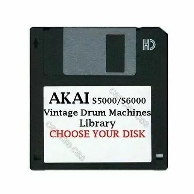 Akai S5000 / S6000 Floppy Disk Vintage Drum Machines Library Choose Your Disk • $10.98