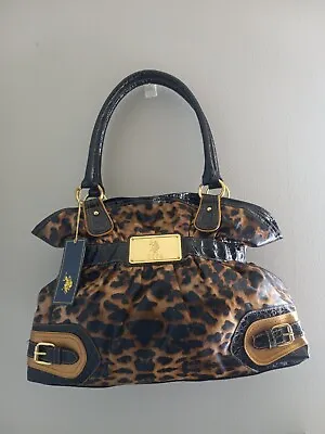 U.S. Polo Assn. Tasting  Women’s Handbag Purse Shoulder Leopard Print • $30