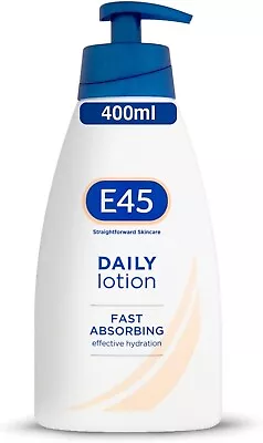 New E45 Moisturising Lotion Pump 400g & 500g - Dermatological - Skin Care Cream • £8.19