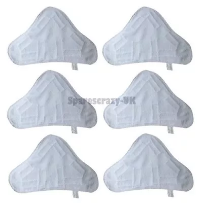 6x Replacement Microfibre Washable Steam Mop Cleaning Pads For H2O X5 H20 • $28.13