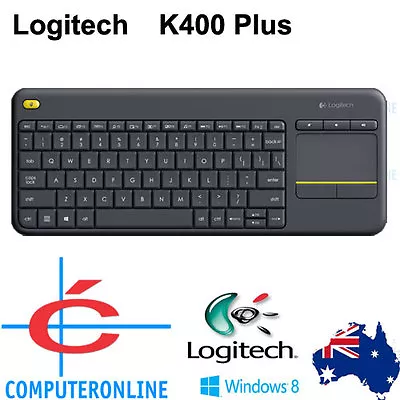 Logitech K400 Plus Wireless Touch Keyboard With Multi-Touch Touchpad 2.4GHz • $99