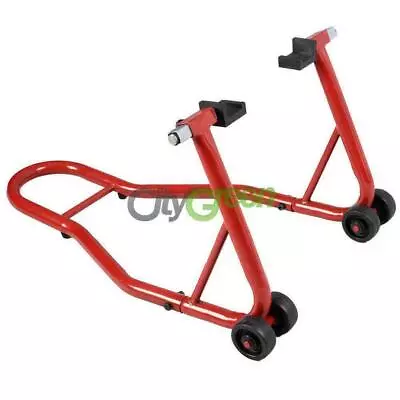 Hot Motorcycle Bike Stand Rear Forklift Spoolift Paddock Swingarm Lift Auto Red • $38.16