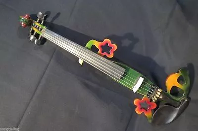  Rare Solid Wood SONG Design Streamline 5 Strings 4/4 Electric Violin #7276 • $259