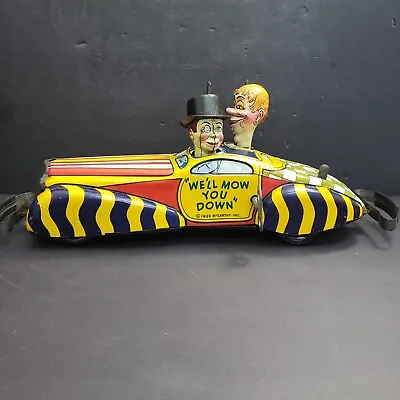 Marx 1939 Charlie McCarthy Mortimer Snerd Private Car Coupe Tin Wind Up Toy RARE • $156.50