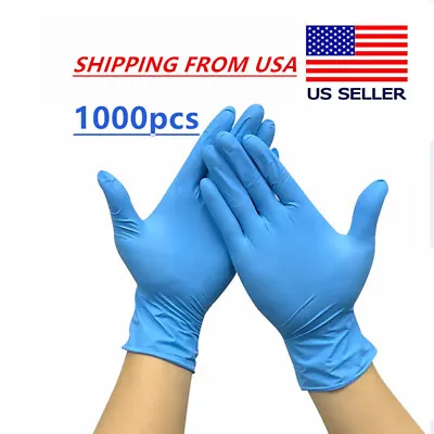 1000PCS 4 Mil Disposable Nitrile Exam Glove Latex&Powder Free S M L XL Gloves • $29.99
