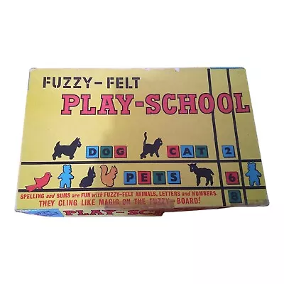 Rare Vintage 1960 Alan Industries Play School Fuzzy Felt Toy • $9.95