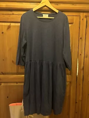 Hush Ladies Indigo Blue Jersey Tunic Dress. Size XL. • £7.50