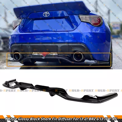 K Style Gloss Black Rear Bumper Diffuser For 13-16 Scion FR-S & 13-21 Subaru BRZ • $158.99