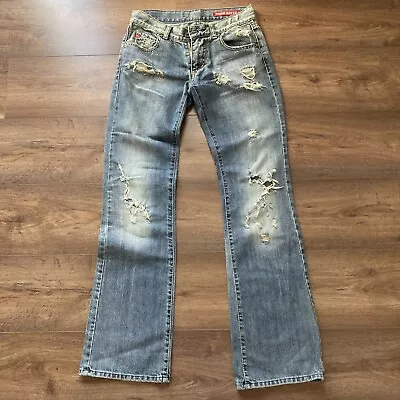 Vintage Miss Sixty Distressed/ripped Jeans Size 28 • $37.89